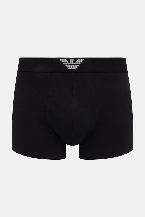 Odzież Emporio Armani Underwear bokserki męskie bawełniane z elastanem 2-pack EM000252.AF18881 czarny