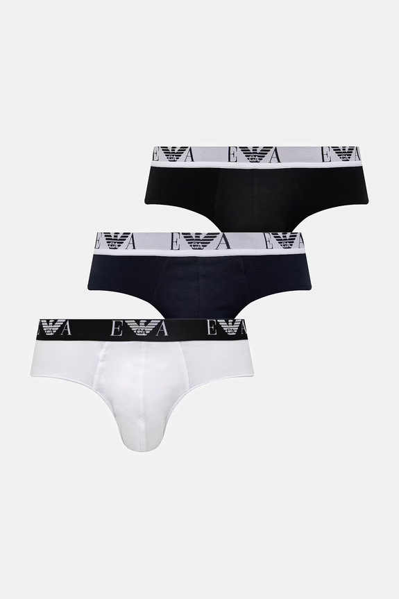 Слипы Emporio Armani Underwear 3 шт трикотаж белый EM000258.AF14131