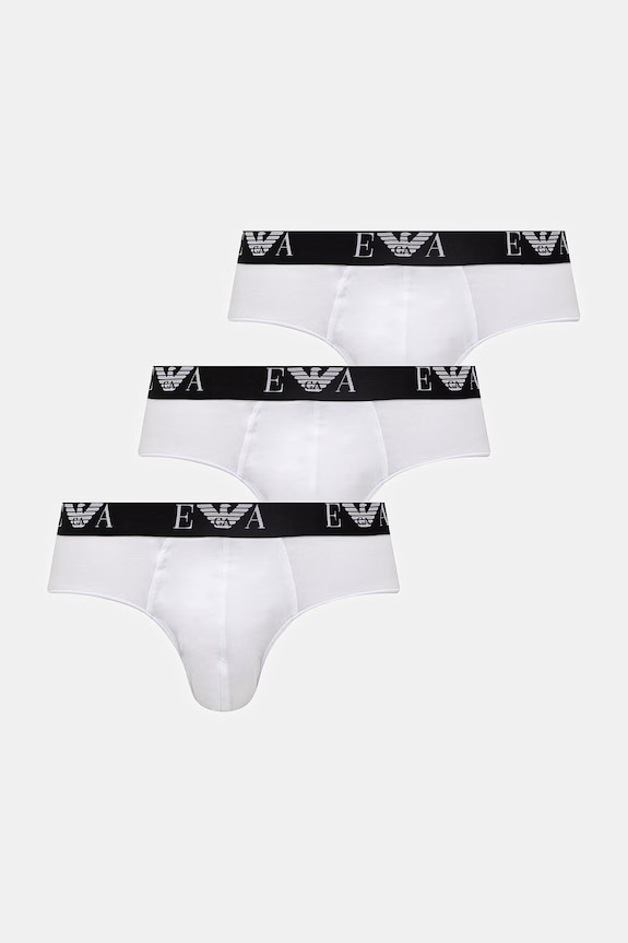 Слипы Emporio Armani Underwear 3 шт трикотаж белый EM000258.AF14131