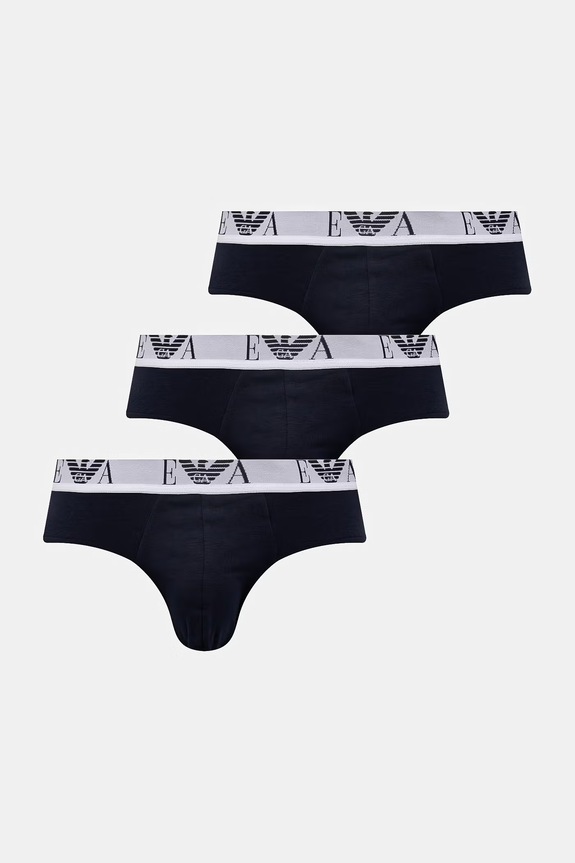 Слипы Emporio Armani Underwear 3 шт трикотаж тёмно-синий EM000258.AF14131