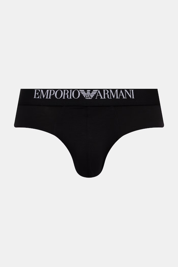 Emporio Armani Underwear slip pentru bărbați, cu vâscoză pachet de 2 EM000251.AF14134 negru SS26