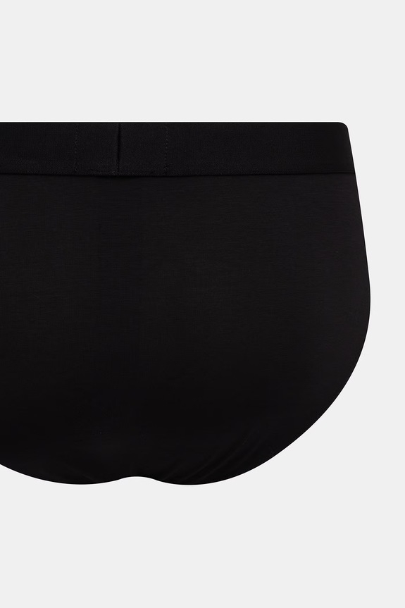 Îmbrăcăminte Emporio Armani Underwear slip pentru bărbați, cu vâscoză pachet de 2 EM000251.AF14134 negru