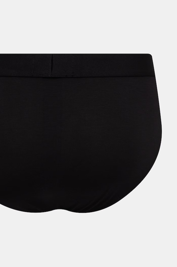 Îmbrăcăminte Emporio Armani Underwear slip pentru bărbați, cu vâscoză pachet de 2 EM000251.AF14134 negru