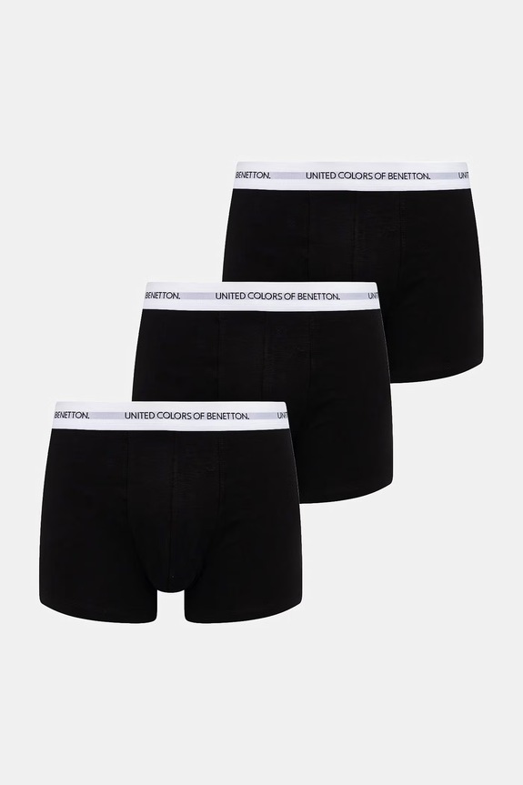 United Colors of Benetton bokserki męskie 3-pack czarny 3OP82X01R