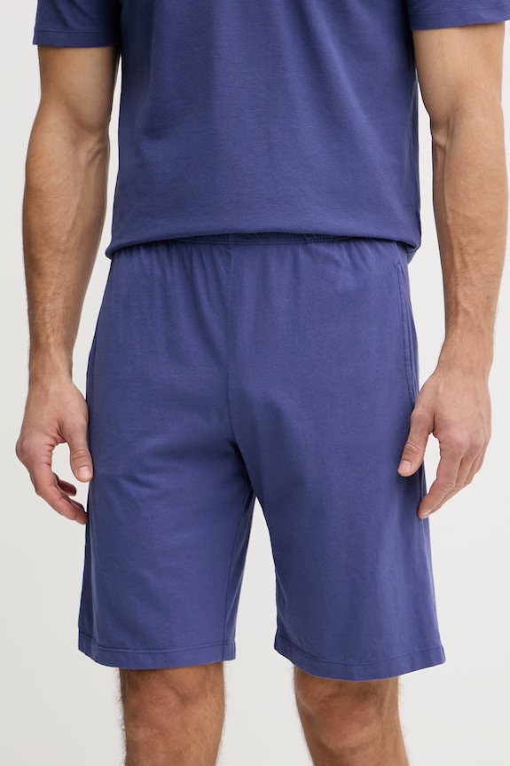 United Colors of Benetton pidžama za muškarce od pamuka mornarsko plava 3YES4P036