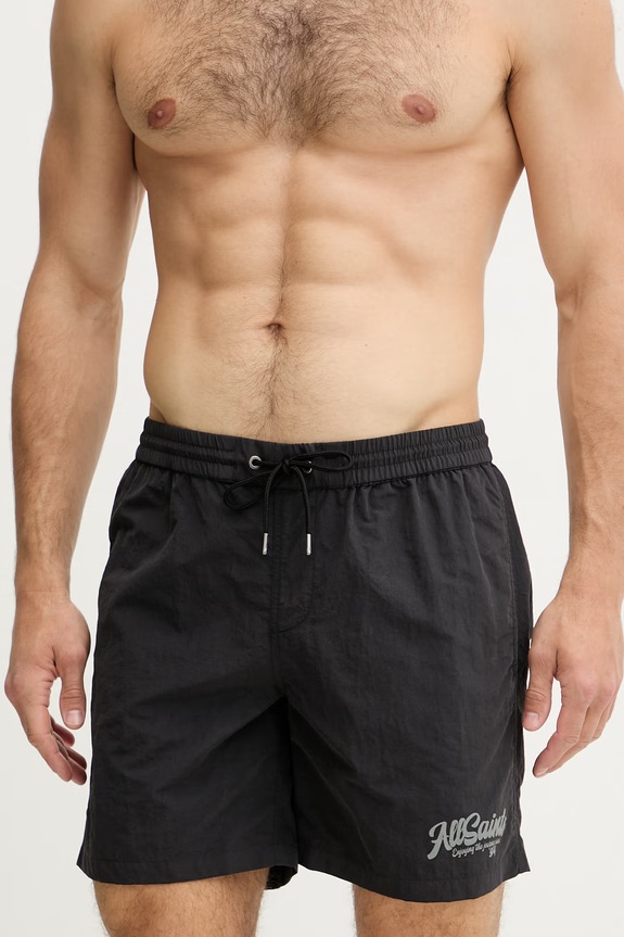 AllSaints σορτς μαγιό Ανδρικά ODYSSEY M022WE μαύρο SS26