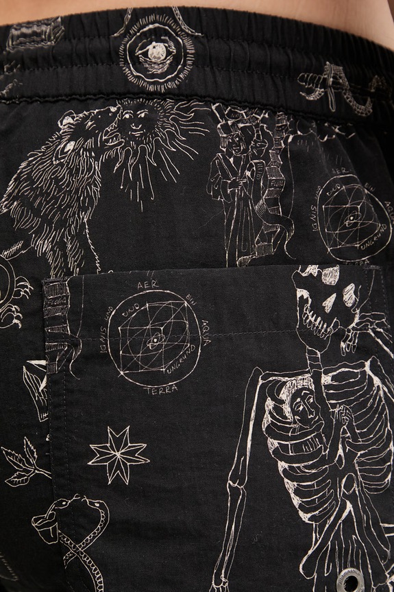 AllSaints pantaloni scurți de baie pentru bărbați TERRA negru M006WE