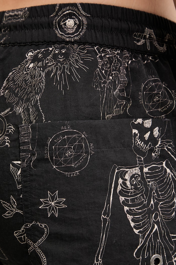 AllSaints pantaloni scurți de baie pentru bărbați TERRA negru M006WE