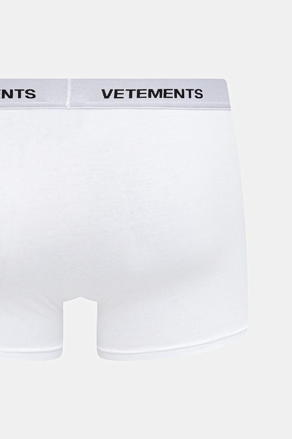 VETEMENTS bokserki Logo ME76UN272W biały SS26
