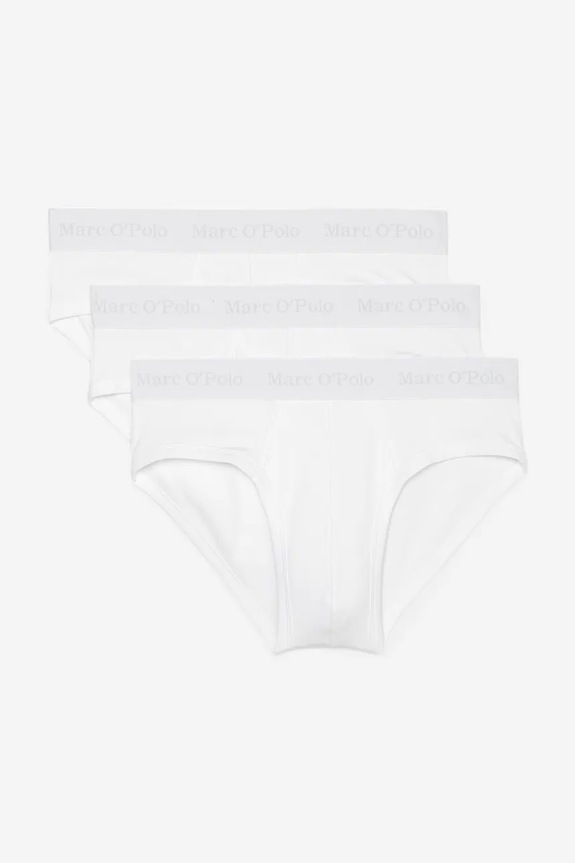 Marc O'Polo slipy 3-pack dzianina biały 10218299