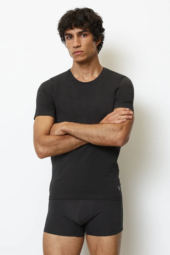 Marc O'Polo t-shirt piżamowy 2-pack dzianina czarny 10218042