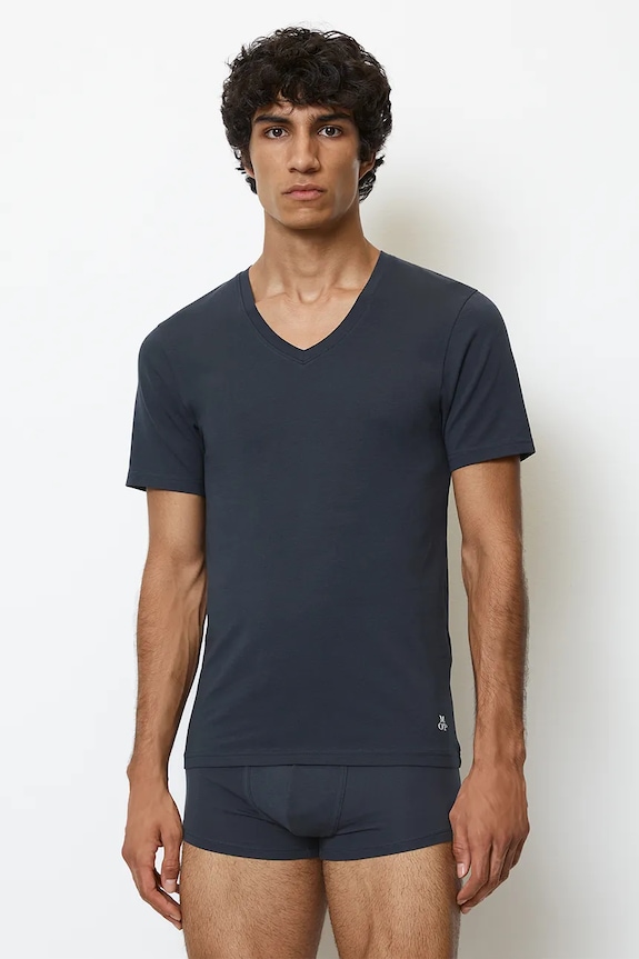 Marc O'Polo t-shirt piżamowy 2-pack dzianina granatowy 10218043