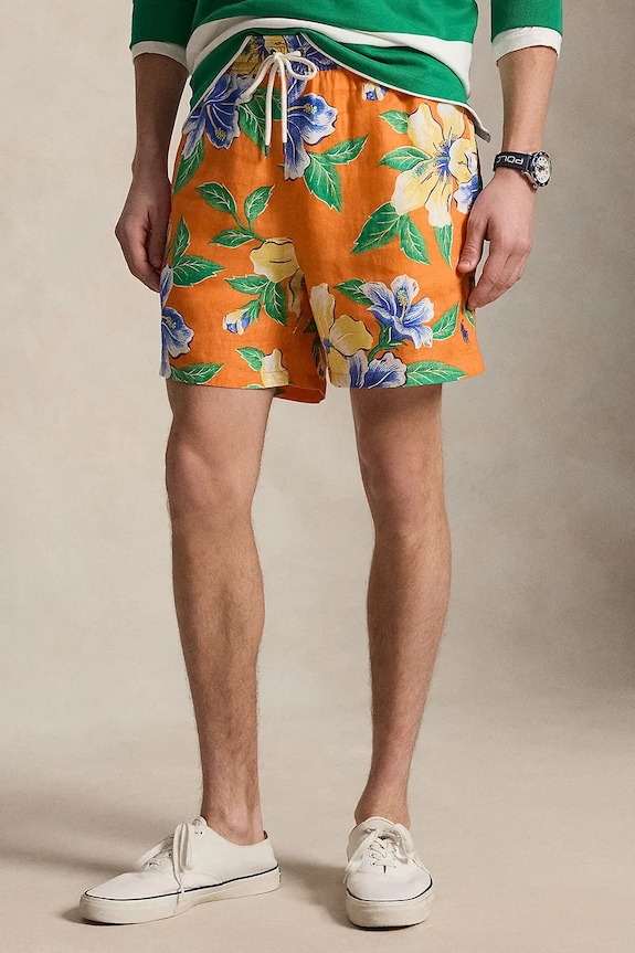 Polo Ralph Lauren plavecké šortky pánske oranžová 710A13241