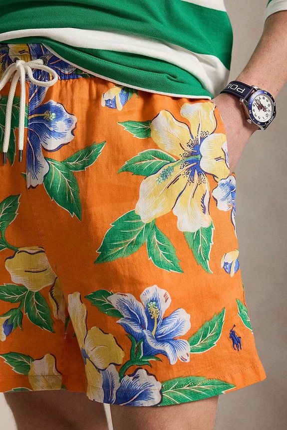 Polo Ralph Lauren plavecké šortky pánske oranžová 710A13241