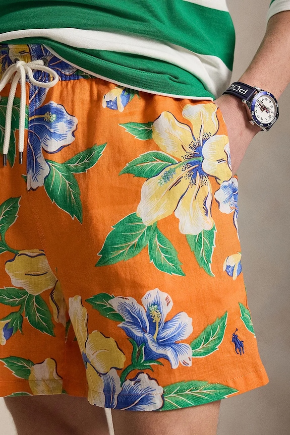 Polo Ralph Lauren plavecké šortky pánske oranžová 710A13241