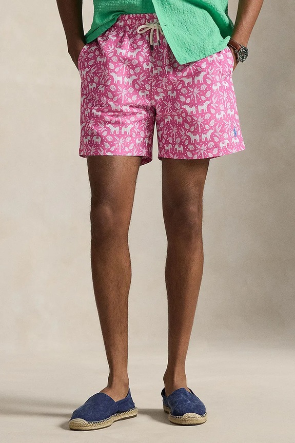 Polo Ralph Lauren szorty kąpielowe męskie różowy 710B14028