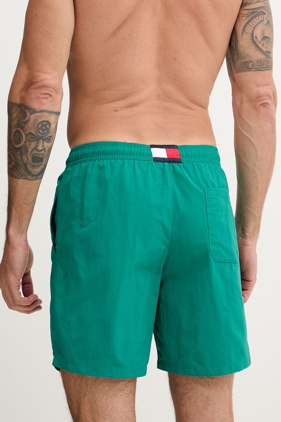 Îmbrăcăminte Tommy Hilfiger pantaloni scurți de baie pentru bărbați UM0UM03309 turcoaz