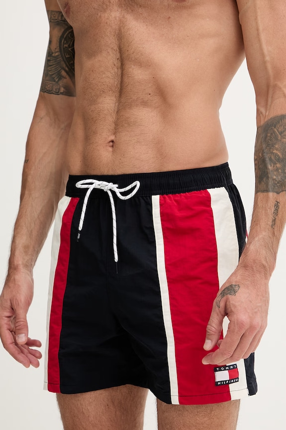 Tommy Hilfiger pantaloni scurți de baie pentru bărbați UM0UM03740 bleumarin SS26