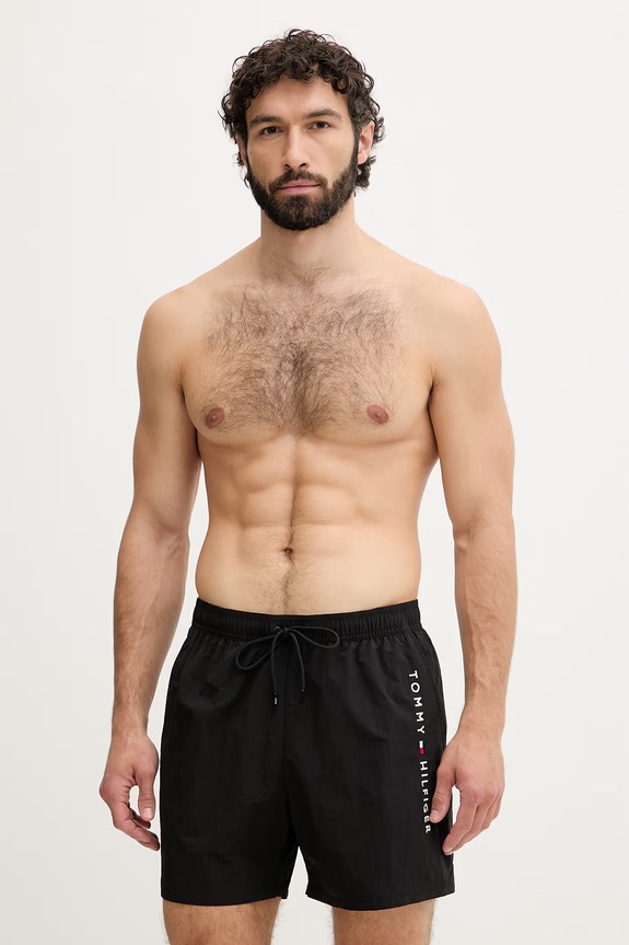 Tommy Hilfiger plavecké šortky pánske čierna UM0UM03748
