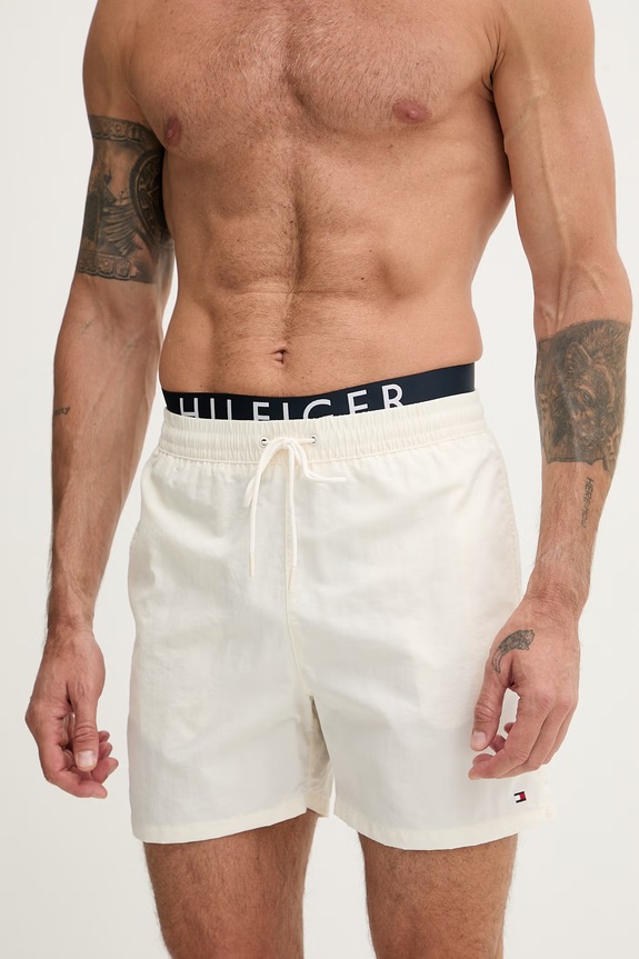 Tommy Hilfiger pantaloni scurți de baie pentru bărbați UM0UM03749 bej SS26
