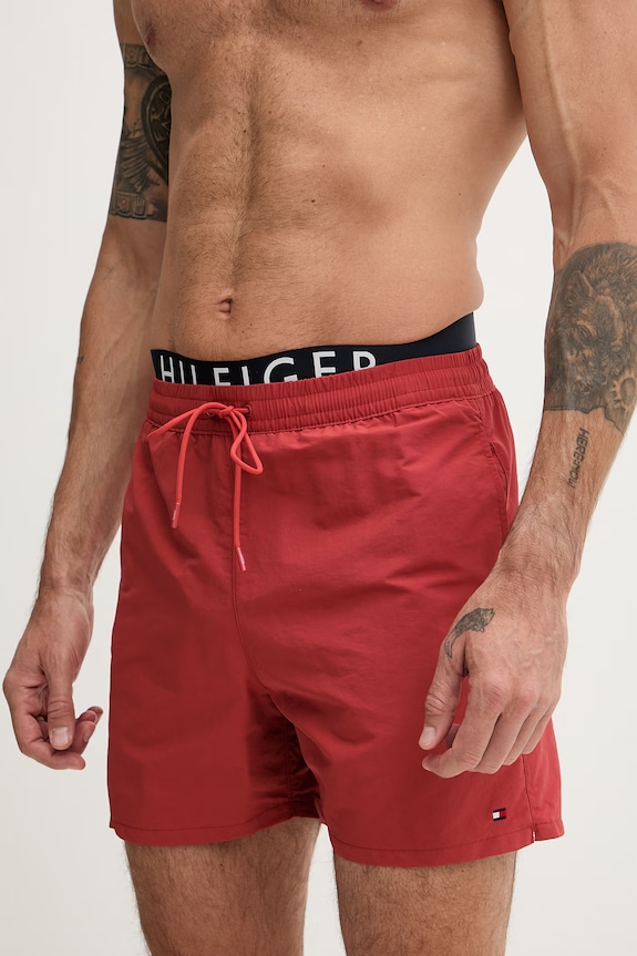 Tommy Hilfiger pantaloni scurți de baie pentru bărbați UM0UM03749 portocaliu SS26