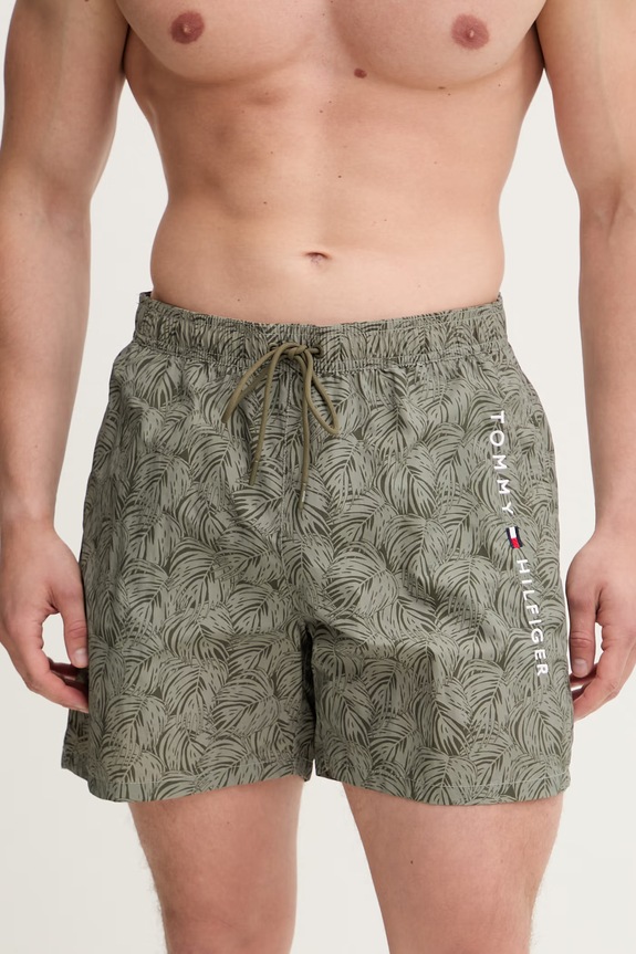 Tommy Hilfiger kopalne kratke hlače moške UM0UM03811 zelena SS26