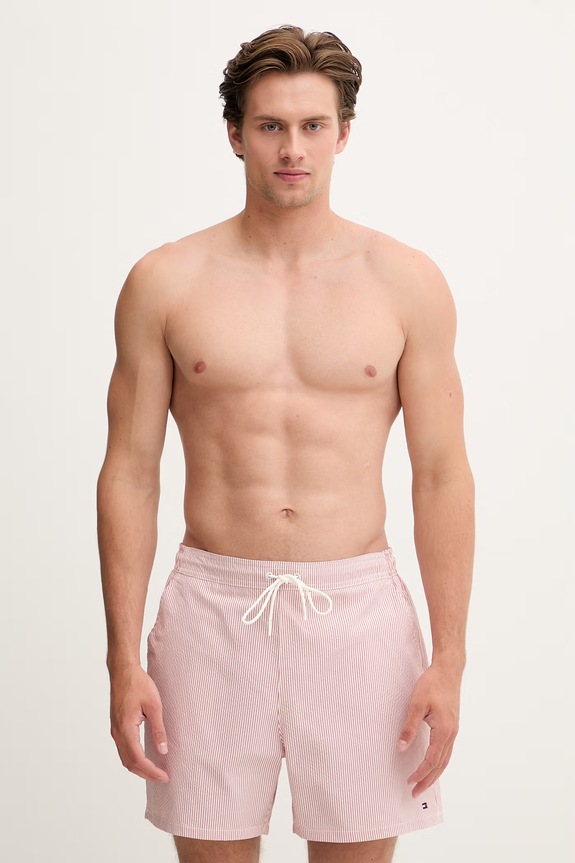 Tommy Hilfiger szorty kąpielowe męskie różowy UM0UM03837