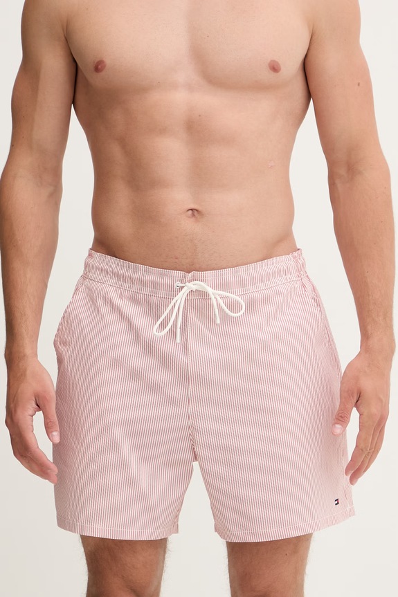 Tommy Hilfiger szorty kąpielowe męskie UM0UM03837 różowy SS26