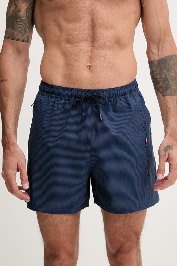 Tommy Hilfiger plavecké šortky pánske UM0UM03839 tmavomodrá SS26
