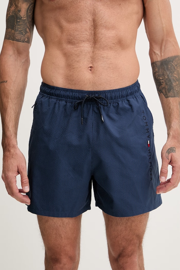 Tommy Hilfiger plavecké šortky pánske UM0UM03839 tmavomodrá SS26