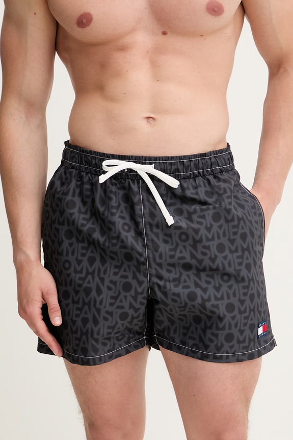 Tommy Hilfiger kopalne kratke hlače moške UM0UM03854 črna SS26