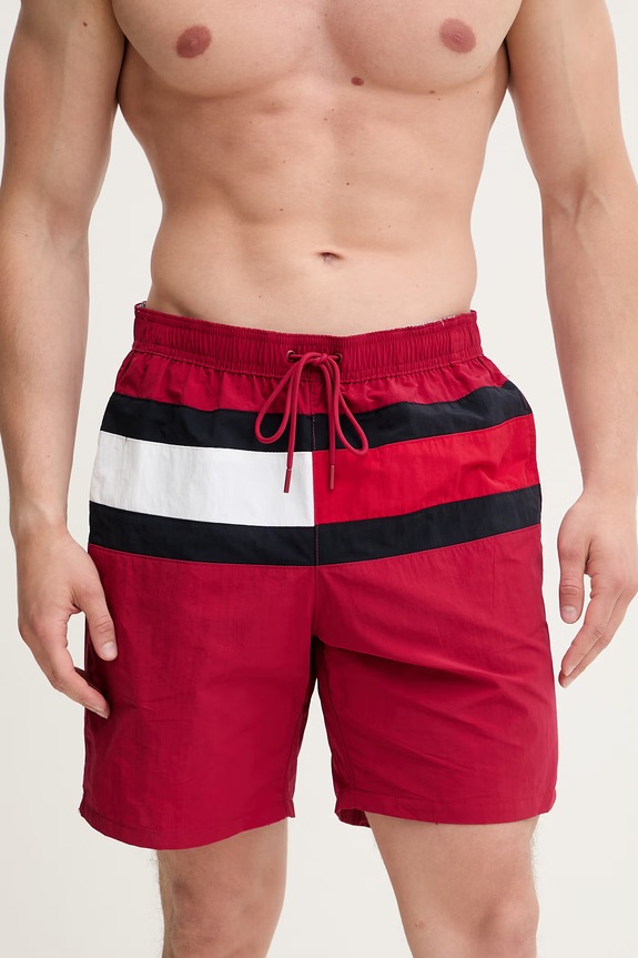 Tommy Hilfiger kopalne kratke hlače moške UM0UM03935 bordo SS26