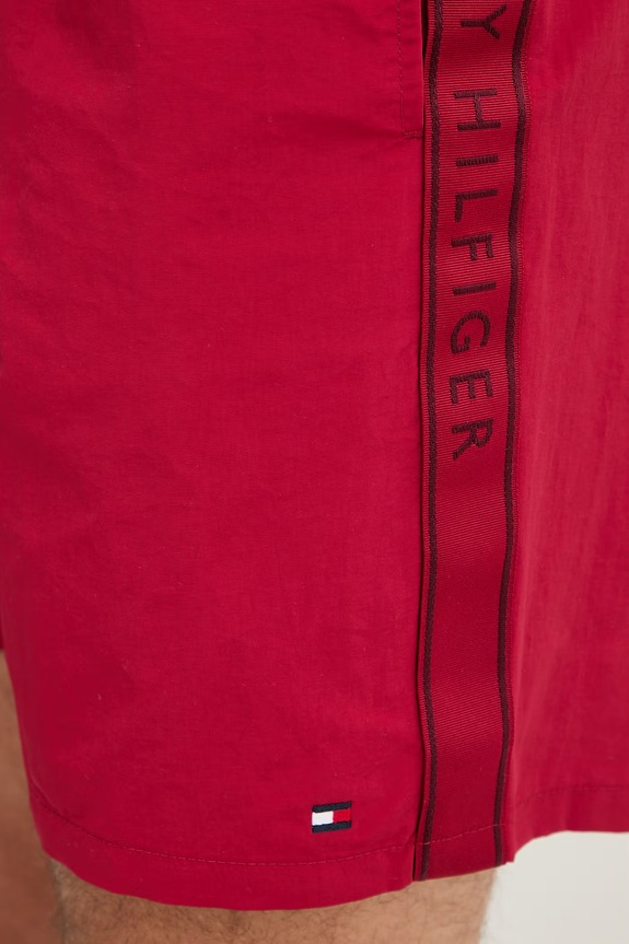 Tommy Hilfiger plavecké šortky pánske burgundské UM0UM03938