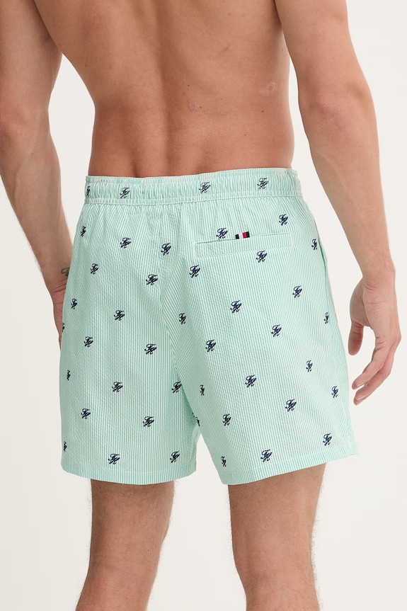 Ρούχα Tommy Hilfiger σορτς μαγιό ανδρικά SUMMER UM0UM03746 πράσινο