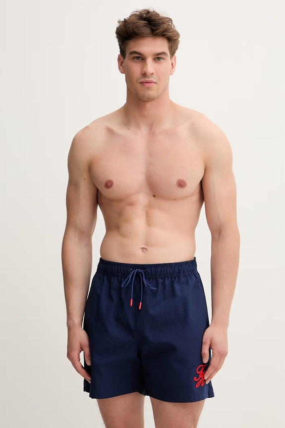 Tommy Hilfiger σορτς μαγιό ανδρικά SUMMER σκούρο μπλε UM0UM03750