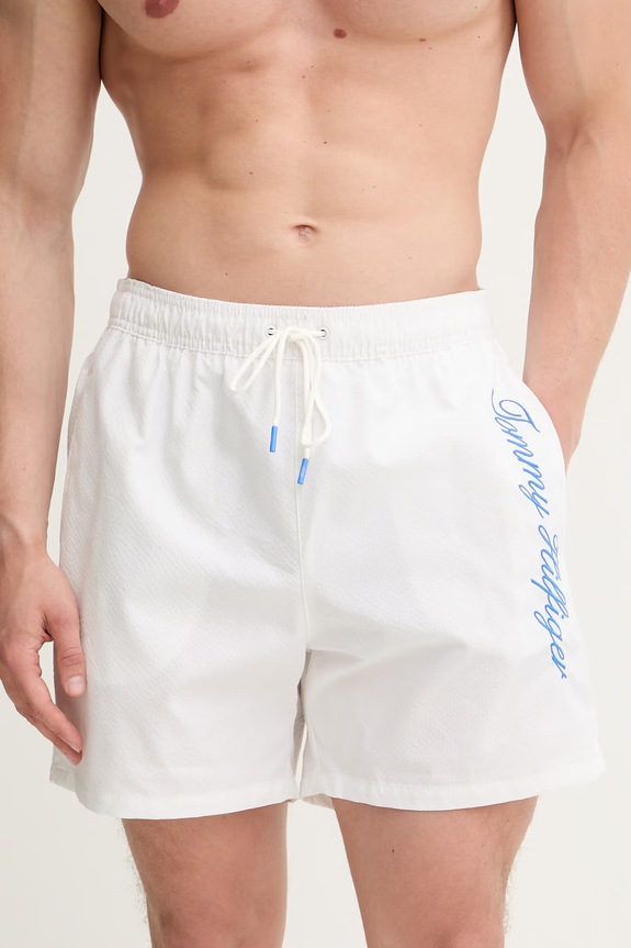 Tommy Hilfiger koupací šortky pánské SUMMER UM0UM03857 béžová SS26