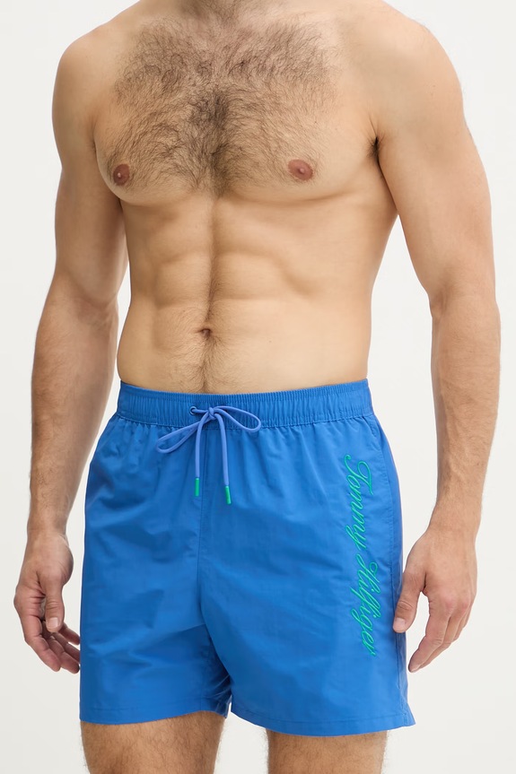 Tommy Hilfiger koupací šortky pánské SUMMER UM0UM03858 modrá SS26