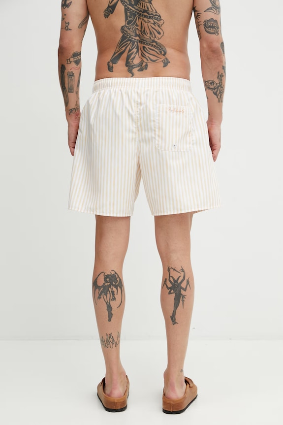 Îmbrăcăminte Lacoste pantaloni scurți de baie pentru bărbați MH1901 galben
