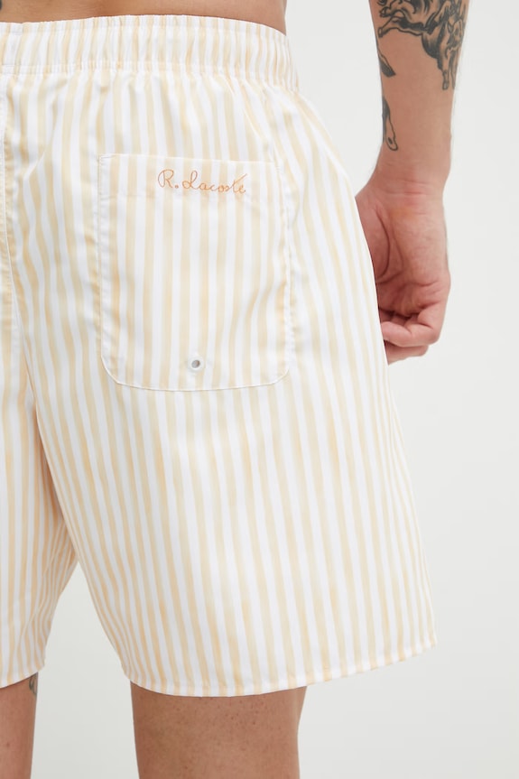 Lacoste pantaloni scurți de baie pentru bărbați galben MH1901