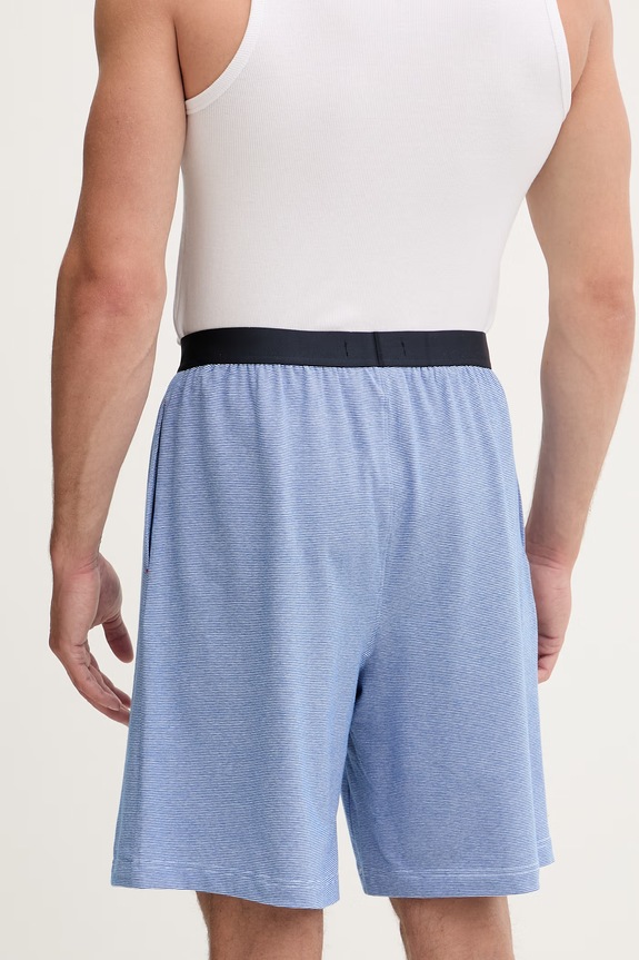 Abbigliamento Tommy Hilfiger pantaloncini da pigiama da uomo in cotone con elastan UM0UM03788 blu