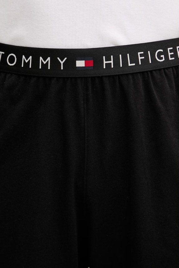 Tommy Hilfiger pantaloncini da pigiama da uomo in cotone con elastan nero UM0UM03817