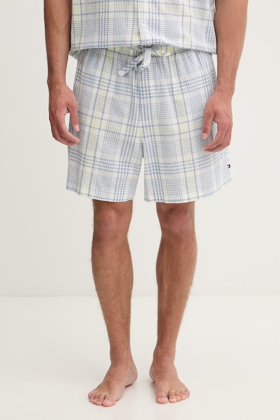 Abbigliamento Tommy Hilfiger Pigiama a due parti da uomo con cotone UM0UM03799 blu