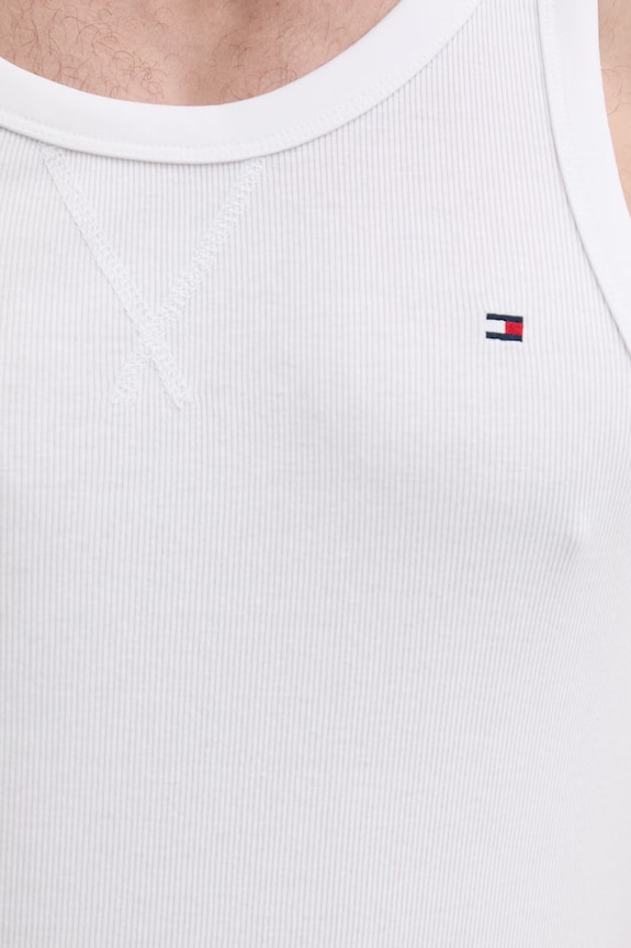 Tommy Hilfiger dvoudílné pyžamo pánské s bavlnou UM0UM03800 bílá