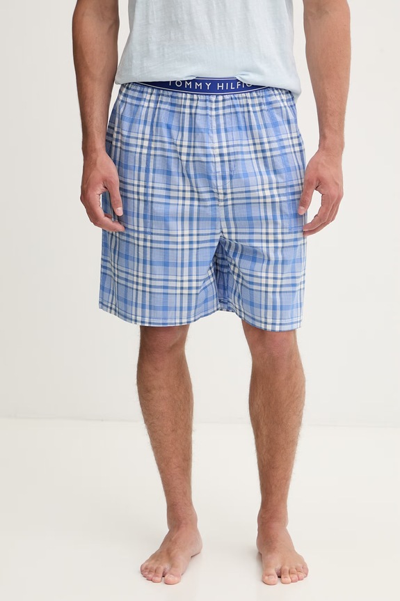 Abbigliamento Tommy Hilfiger pigiama a due parti da uomo in cotone UM0UM03807 blu