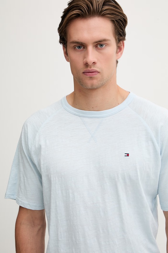 Tommy Hilfiger pigiama a due parti da uomo in cotone blu UM0UM03807