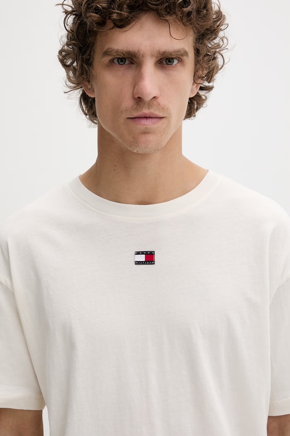 Tommy Hilfiger piżama dwuczęściowa męska bawełniana UM0UM03832 beżowy