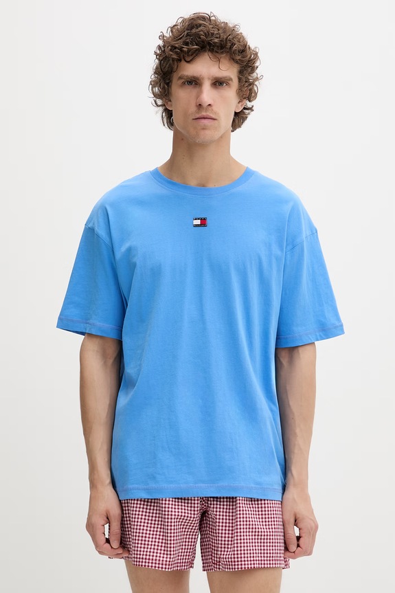Tommy Hilfiger pijama din două piese de pentru bărbați, din bumbac UM0UM03832 albastru SS26