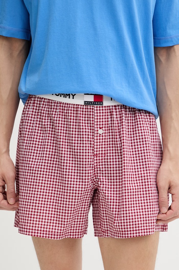 Îmbrăcăminte Tommy Hilfiger pijama din două piese de pentru bărbați, din bumbac UM0UM03832 albastru