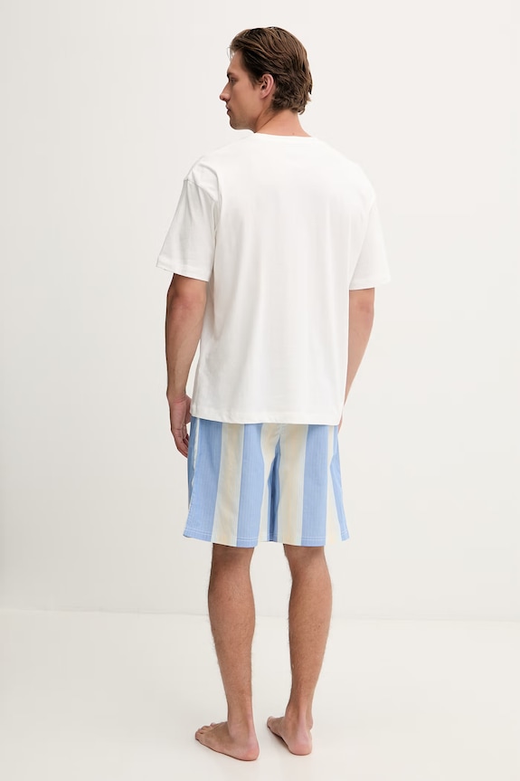 Tommy Hilfiger pigiama a due parti da uomo in cotone UM0UM03851 bianco SS26