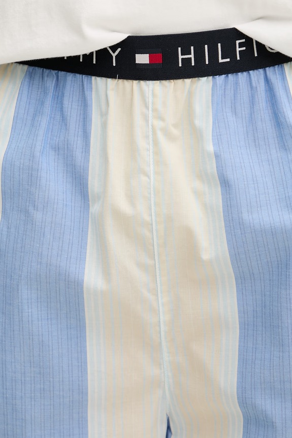 Tommy Hilfiger pigiama a due parti da uomo in cotone UM0UM03851 bianco